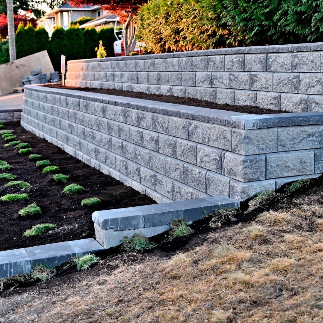 Fraser Valley Retaining Wall Photo