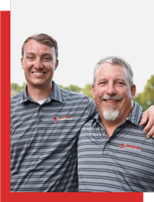 Photo of Tommy and Zach Melton, owners of Cardinal Concrete Services