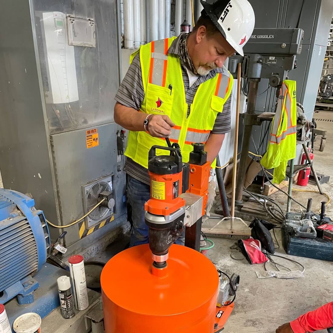 Cardinal contractor providing concrete core drill services in Southeast Alabama