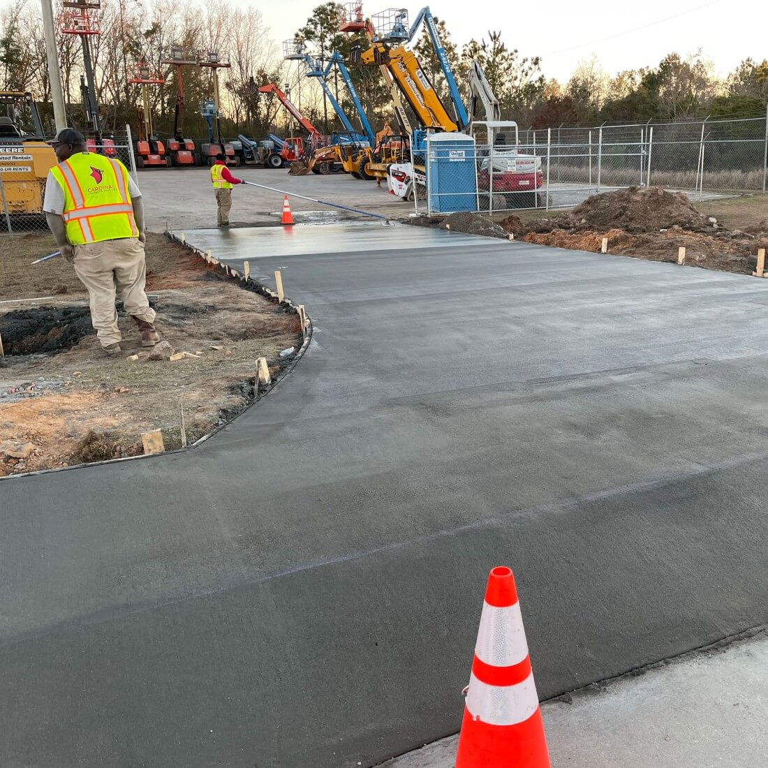 Residential concrete contracting services by Cardinal Concrete Services in Auburn, AL