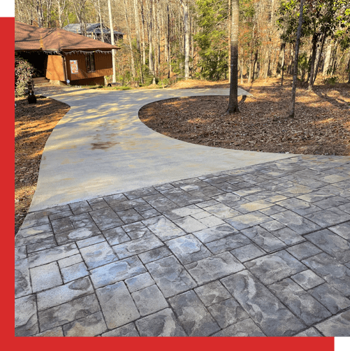 Stamped Driveway Concrete Photo