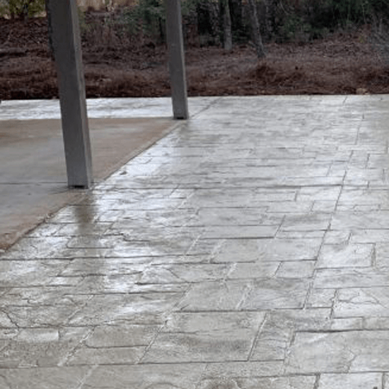 stamped concrete driveway photo